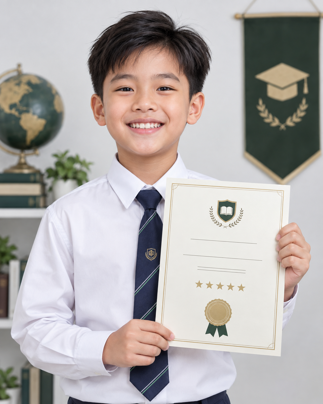 Bùi Minh Anh - Đạt tuyệt đối 15/15 khiên Cambridge Flyers.