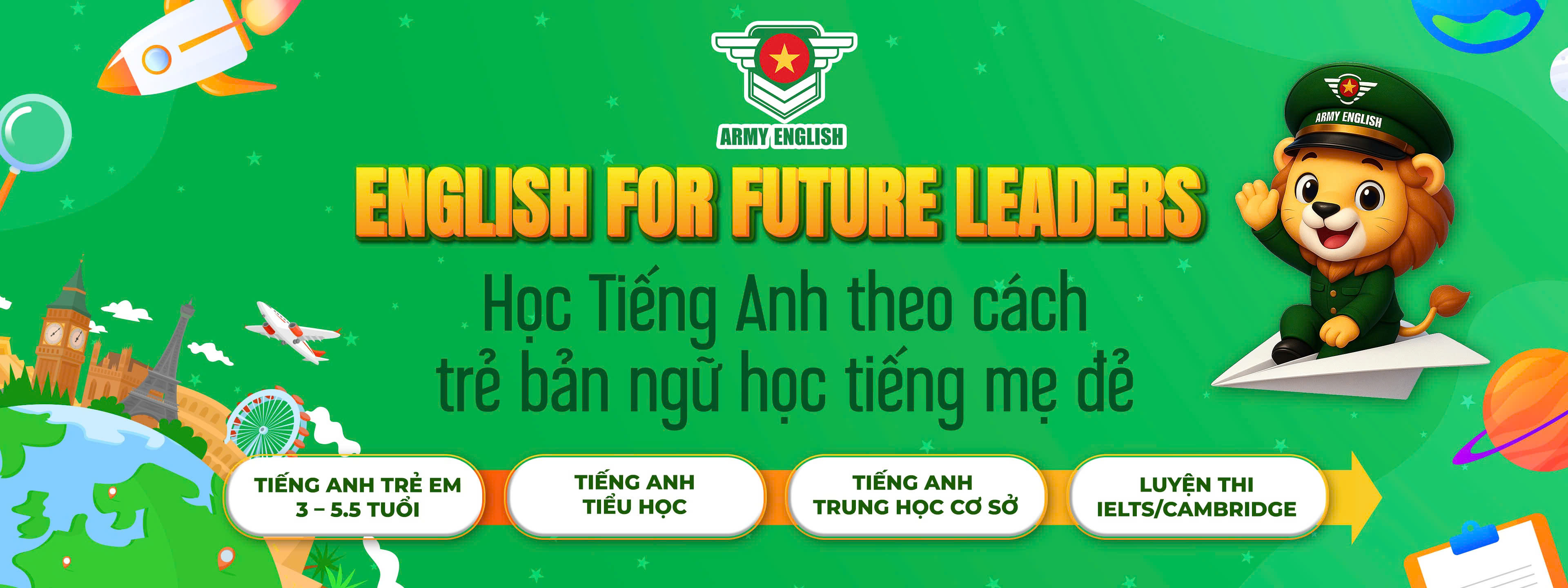 Trải nghiệm học tiếng Anh thực chiến cùng Army English