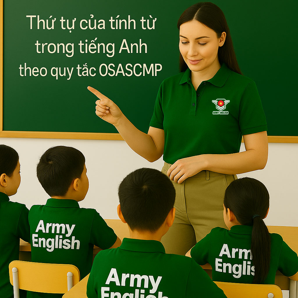 Thứ tự của tính từ trong Tiếng Anh theo quy tắc OSASCOMP